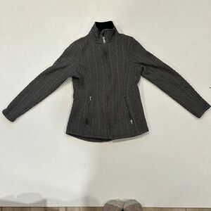 Spyder Gray Full Zip Fleece Jacket Women’s Small Warm Casual Outerwear